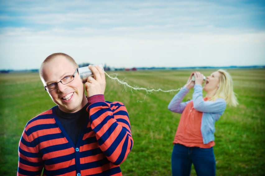 Couple communicating